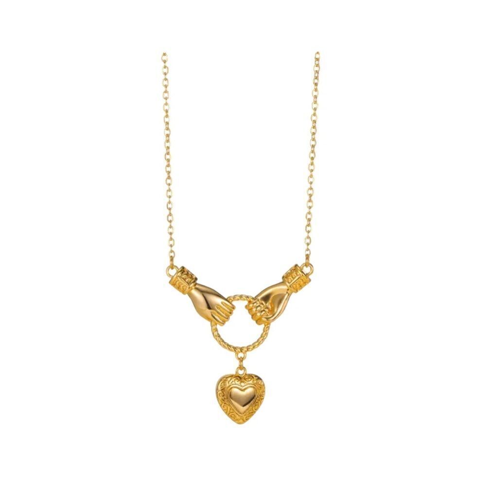 Vintage heart necklace N1235